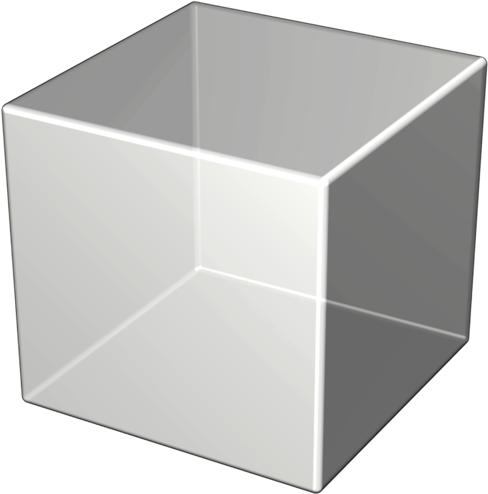 Transparent3 D Cube Illustration