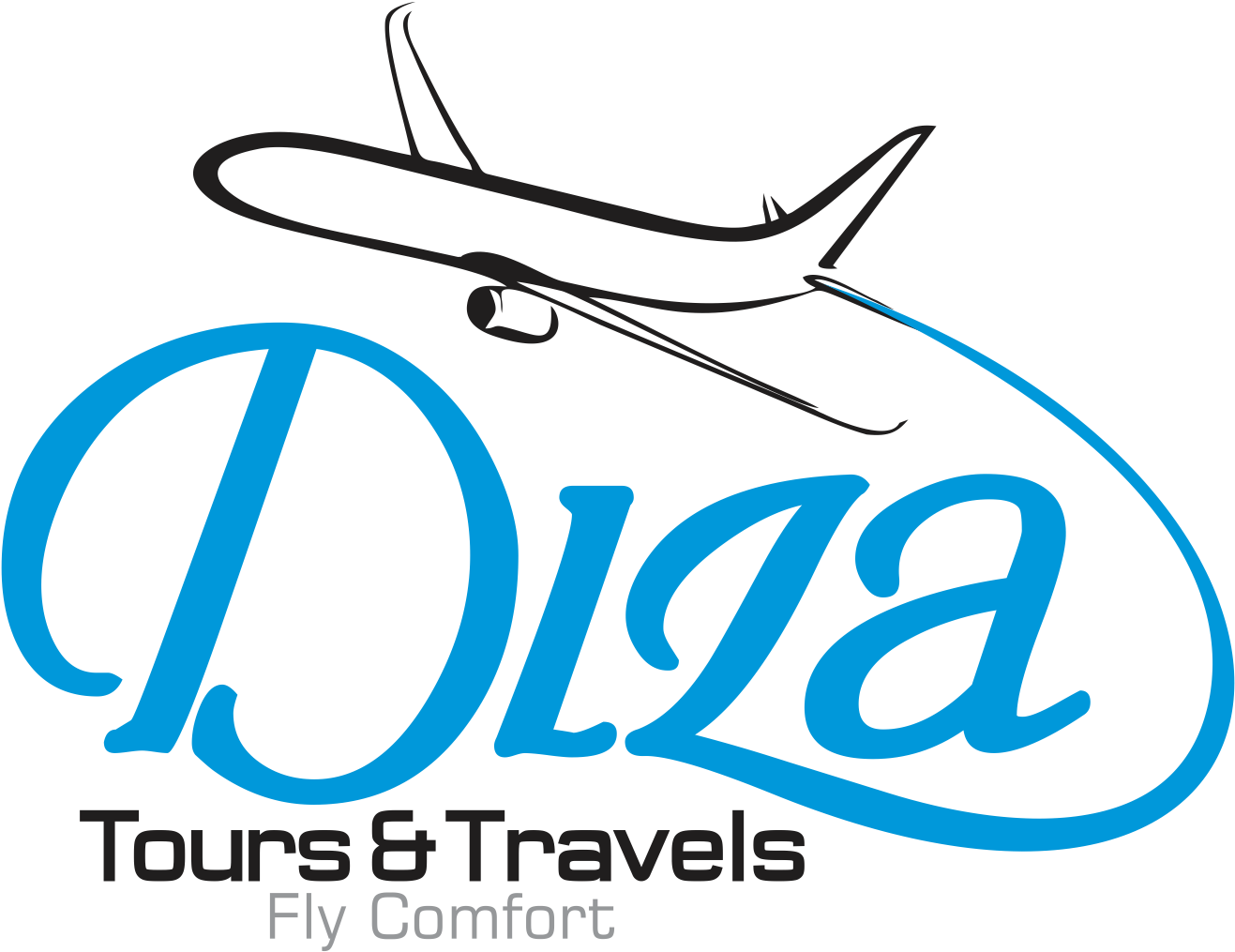 Travel Agency Logowith Airplane