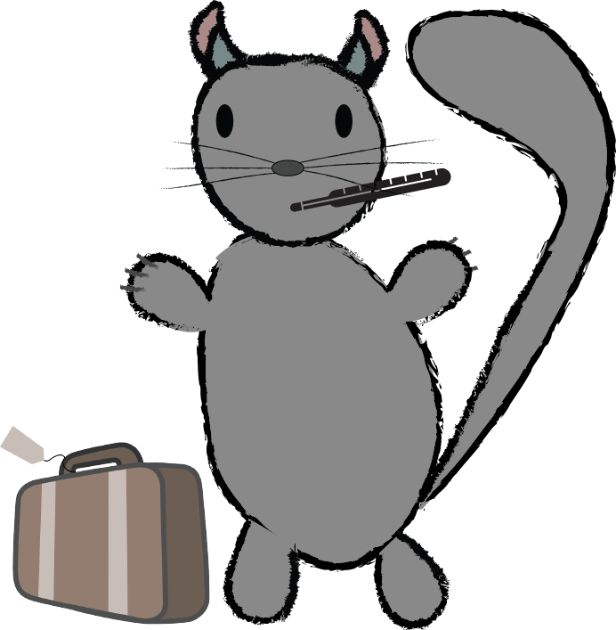 Traveling Chinchilla Cartoon