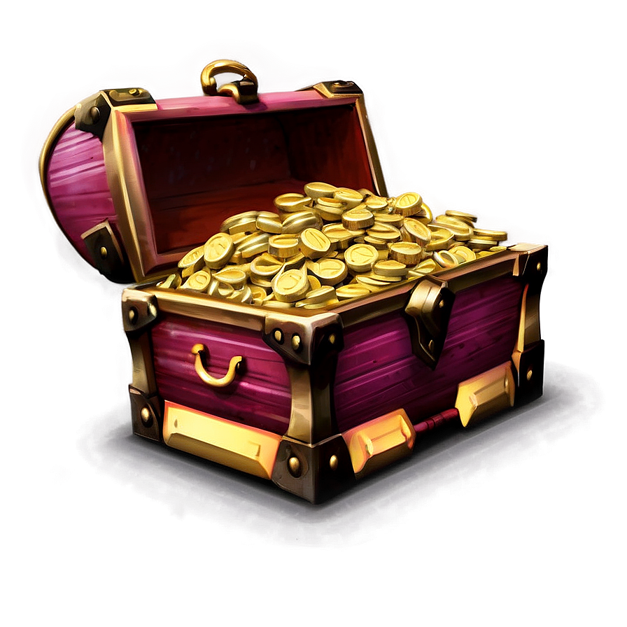 Treasure Chest Full Of Gold Png 05212024