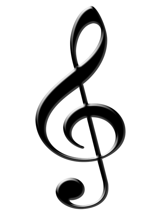 Treble Clef Artistic Design