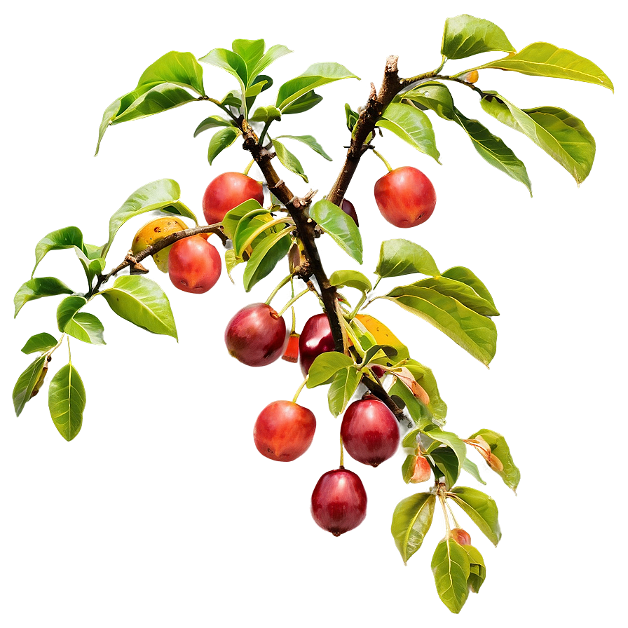 Tree Branches With Ripe Fruit Png 06282024