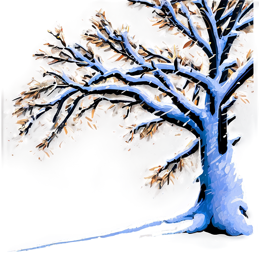 Tree Branches With Snow Png Kad91