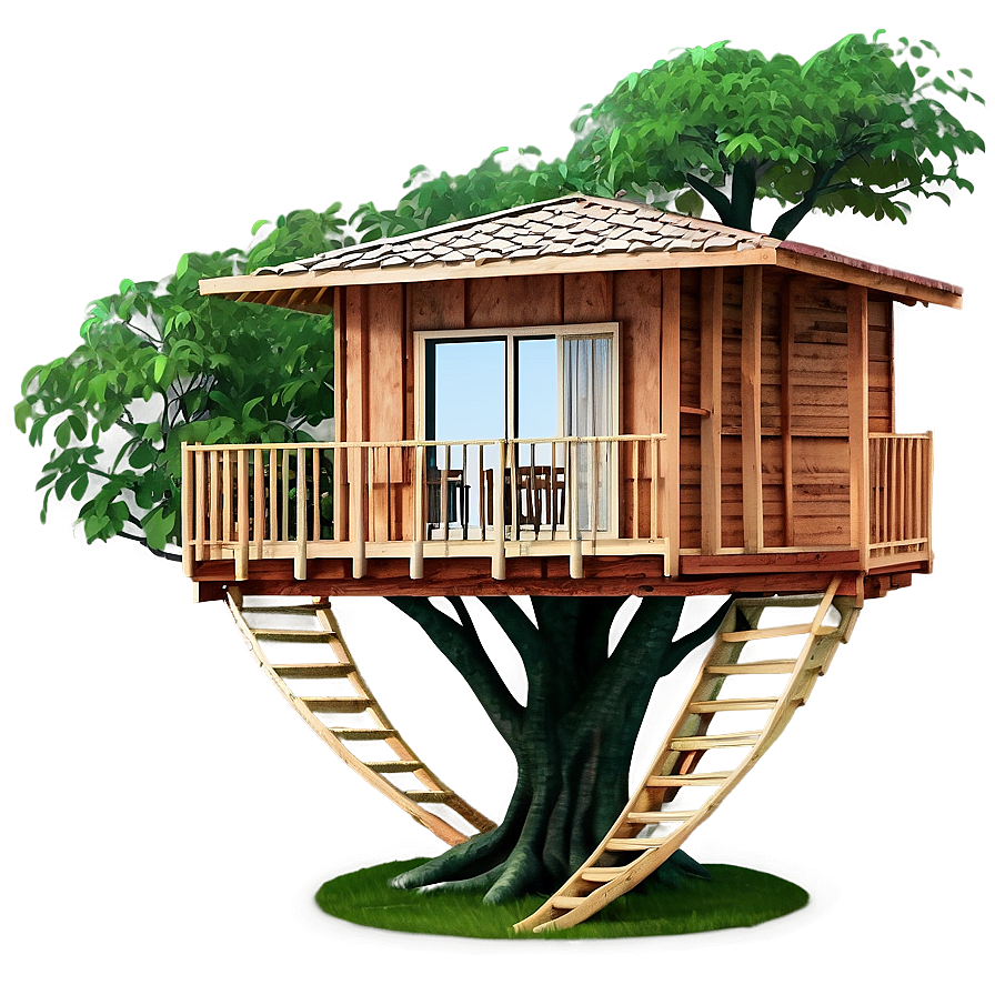 Tree House Balcony Png 06282024