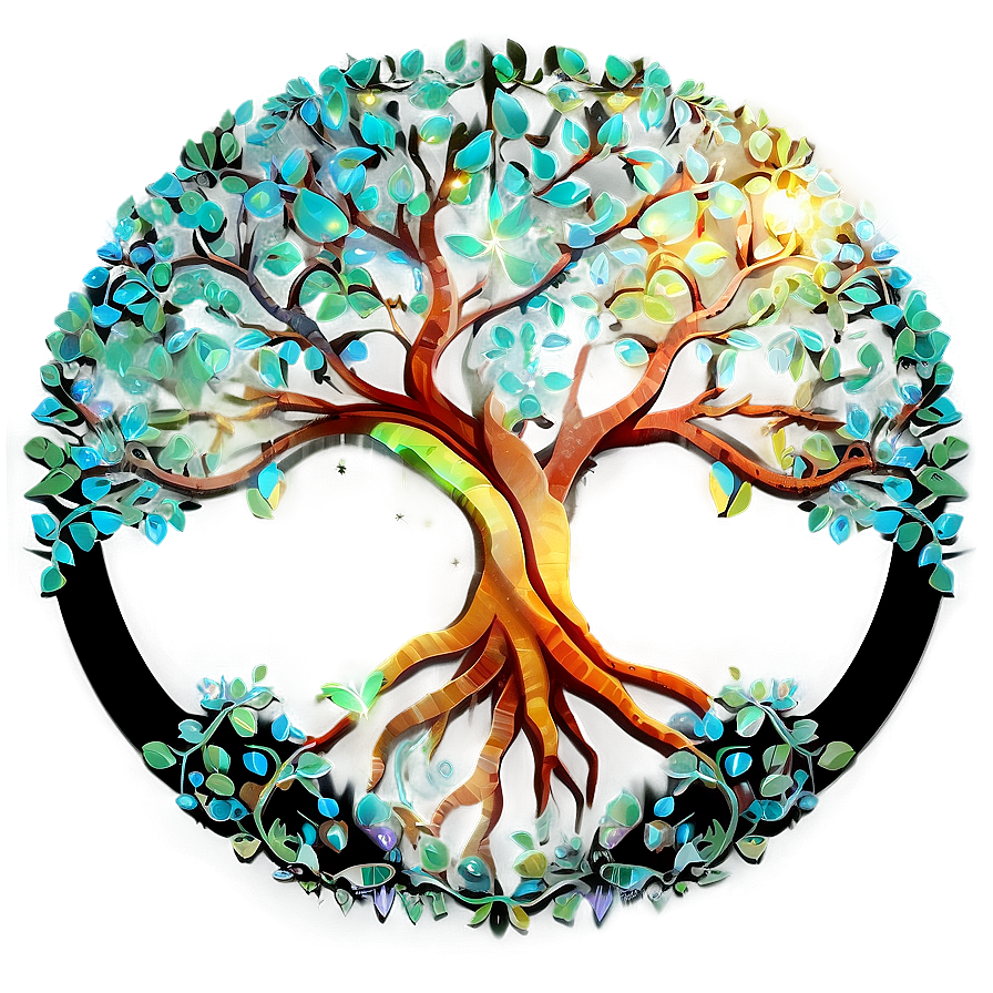 Tree Of Life In Digital Art Style Png Fav