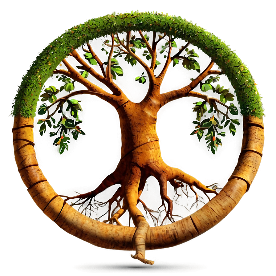 Tree Of Life With Roots Visible Png Hnw