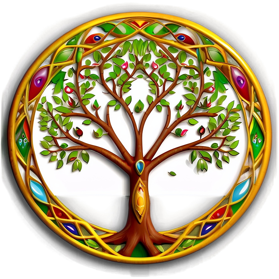 Tree Of Life With Tribal Marks Png Ili