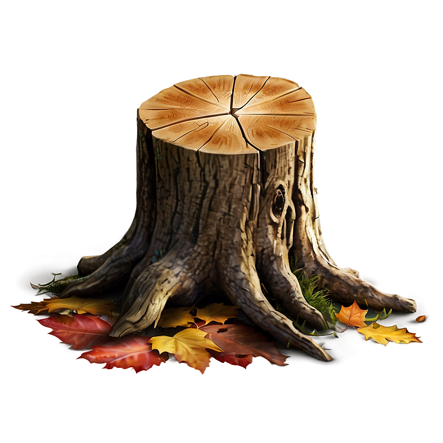 Tree Stump In Autumn Png Ygt66