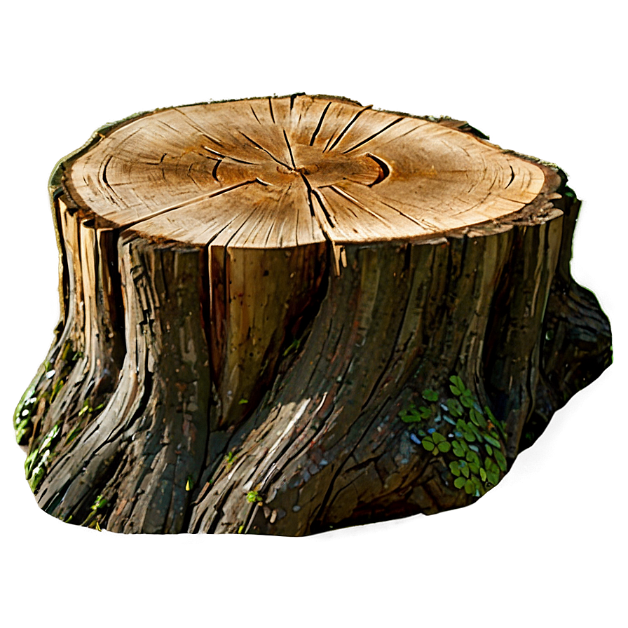 Tree Stump In Sunrise Png Mat57