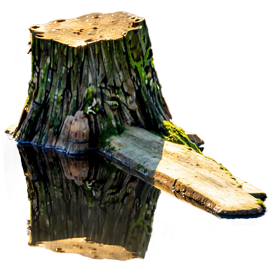 Tree Stump Reflection Png 06132024