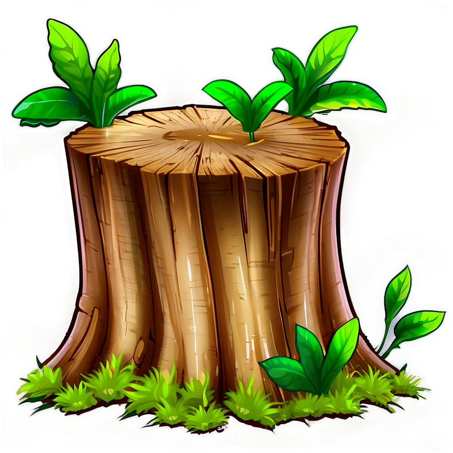 Tree Stump With Saplings Png Kls