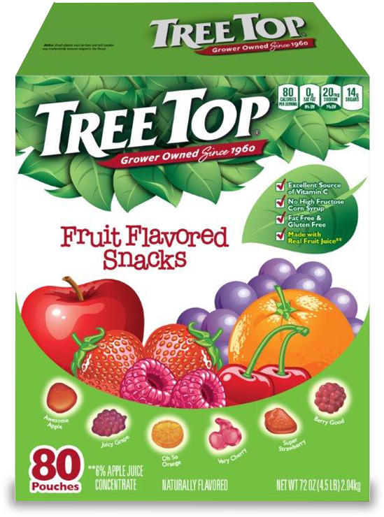 Tree Top Fruit Flavored Snacks Packaging