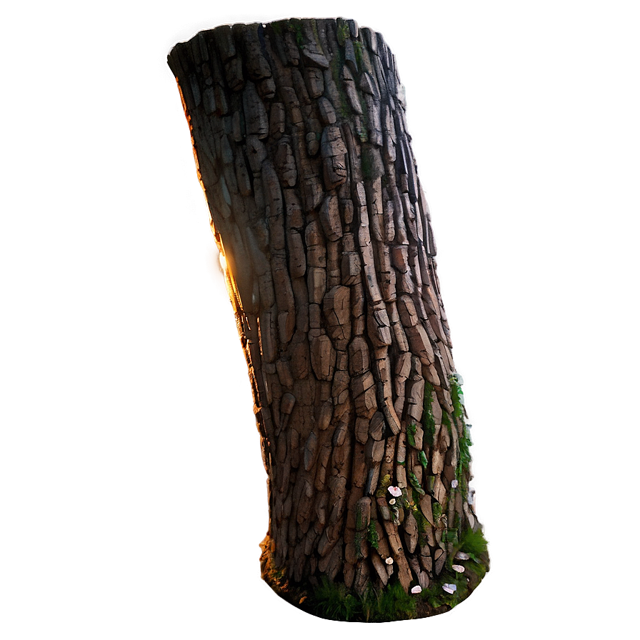 Tree Trunk In Sunset Png 2