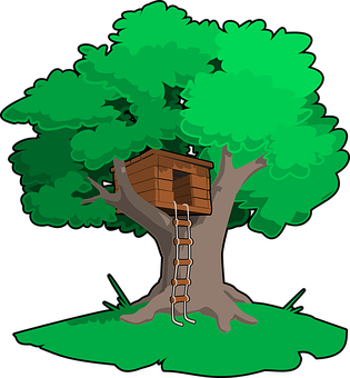 Treehouse Vector Illustration