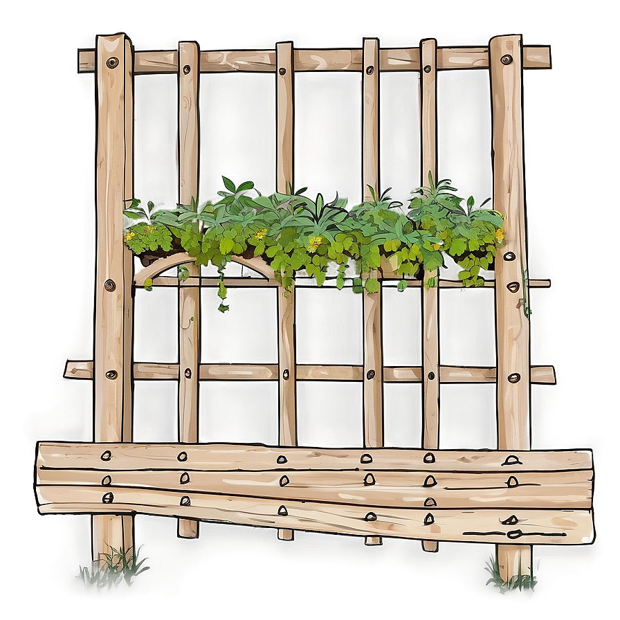 Trellis For Herb Gardens Png Apb