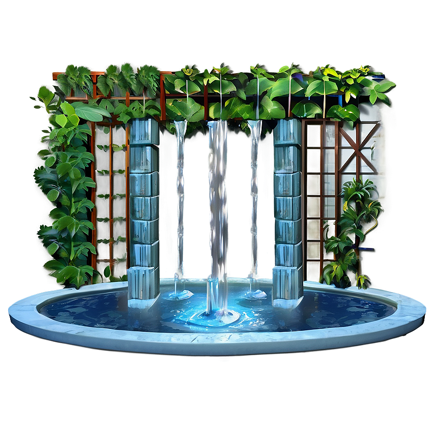 Trellis With Water Features Png Yib