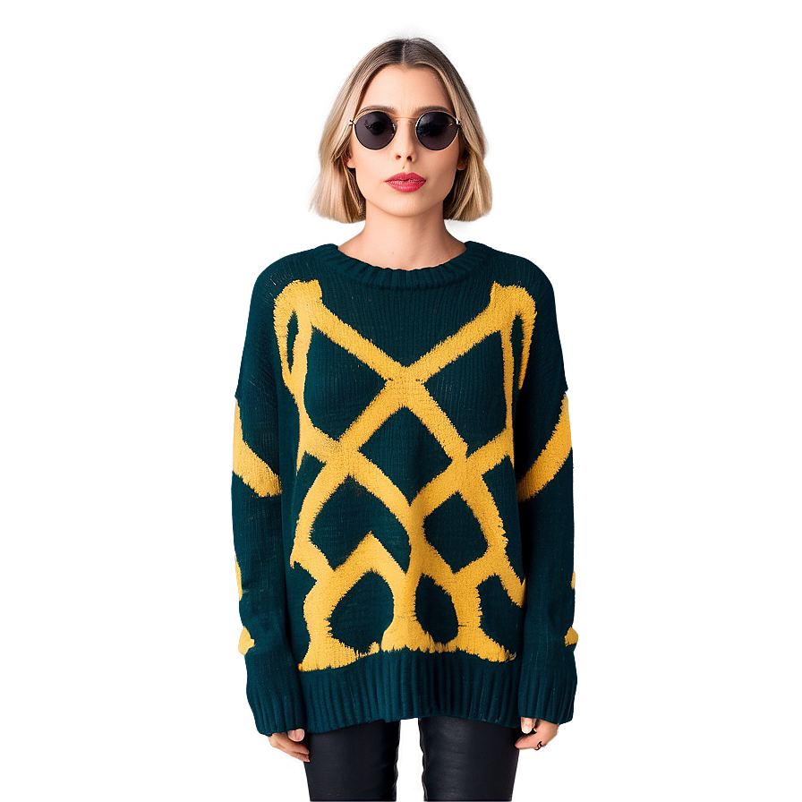 Trendy Oversized Sweaters Png 06282024