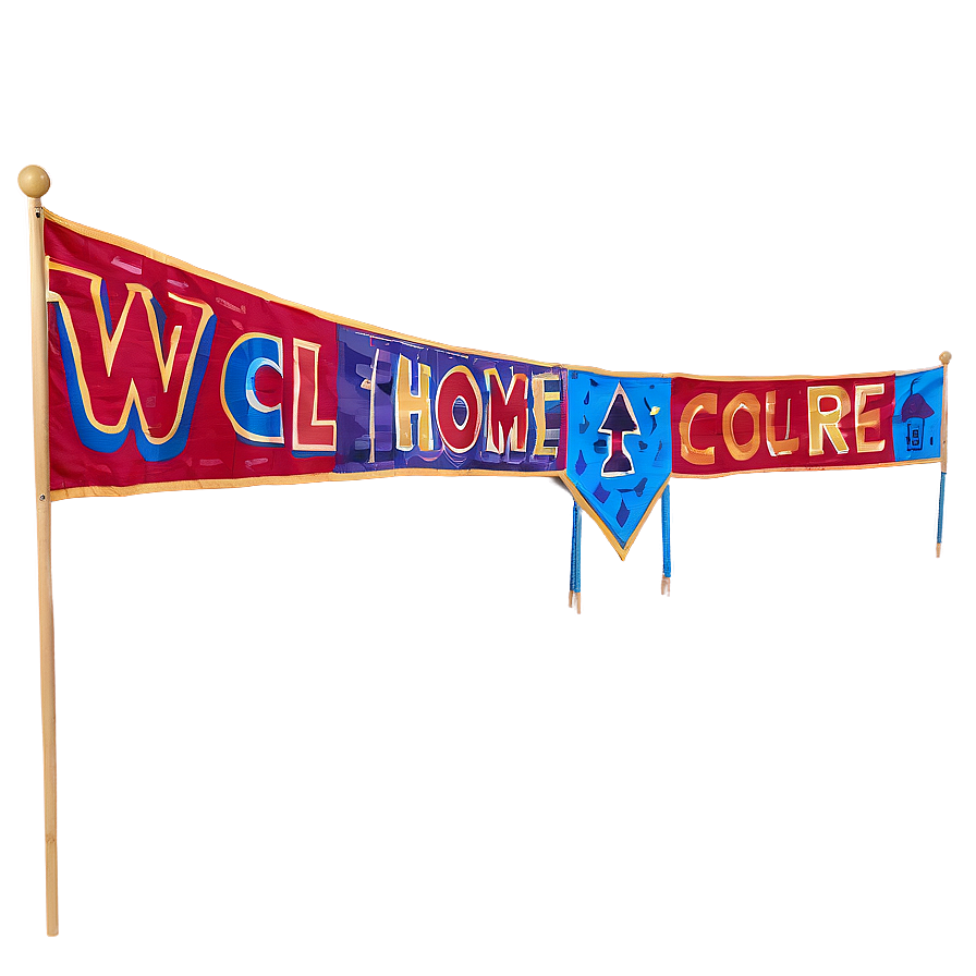 Triangle Banner For Welcome Home Celebration Png Fgf