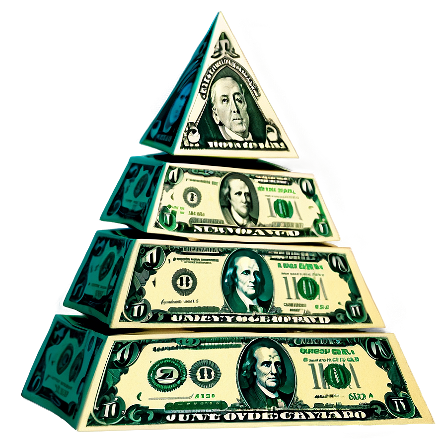 Triangle Money Pyramid Png Vhn31