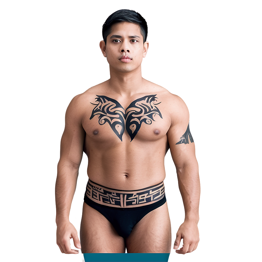 Tribal Chest Tattoo Inspiration Png 61