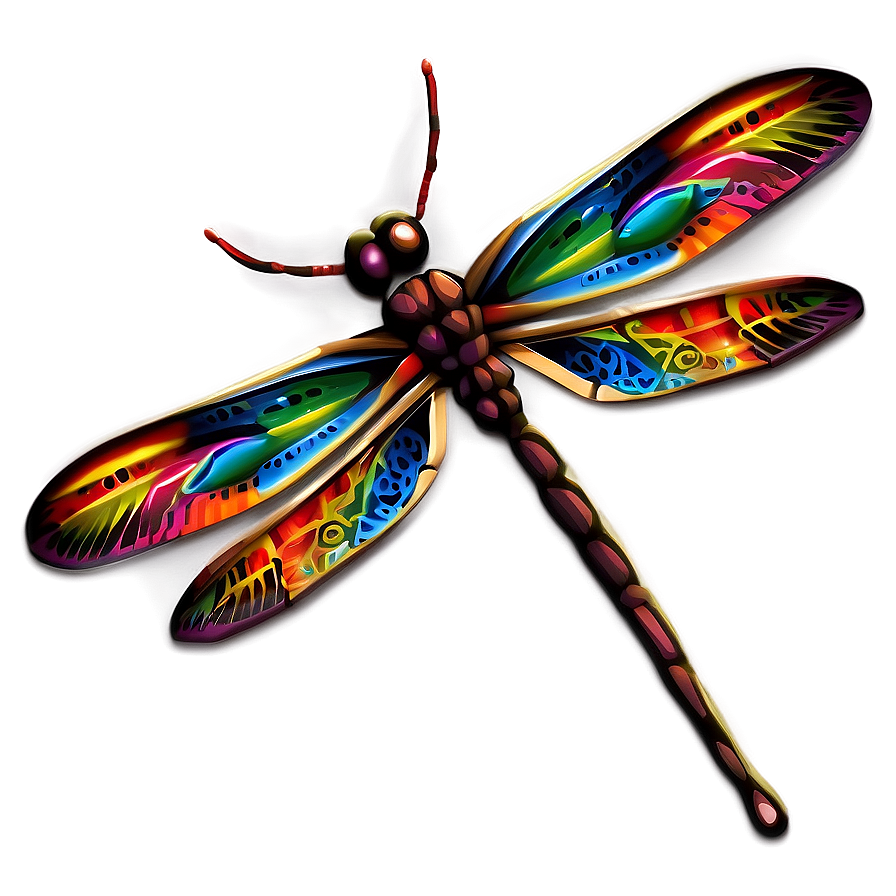 Tribal Dragonfly Png Wig
