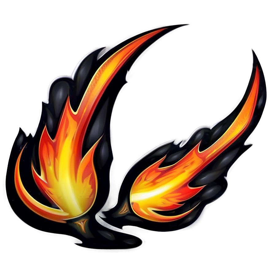 Tribal Flames Design Png 45