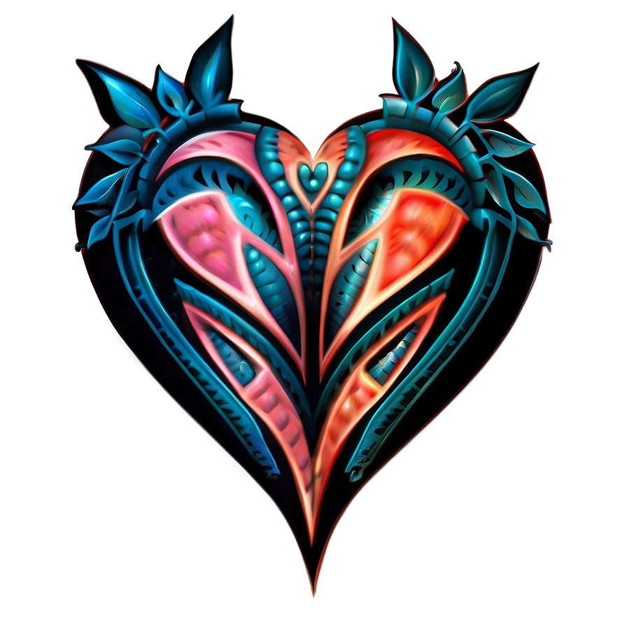 Tribal Heart Tattoo Design Png Tjv60