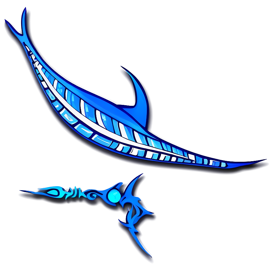 Tribal Marlin Design Png 06242024