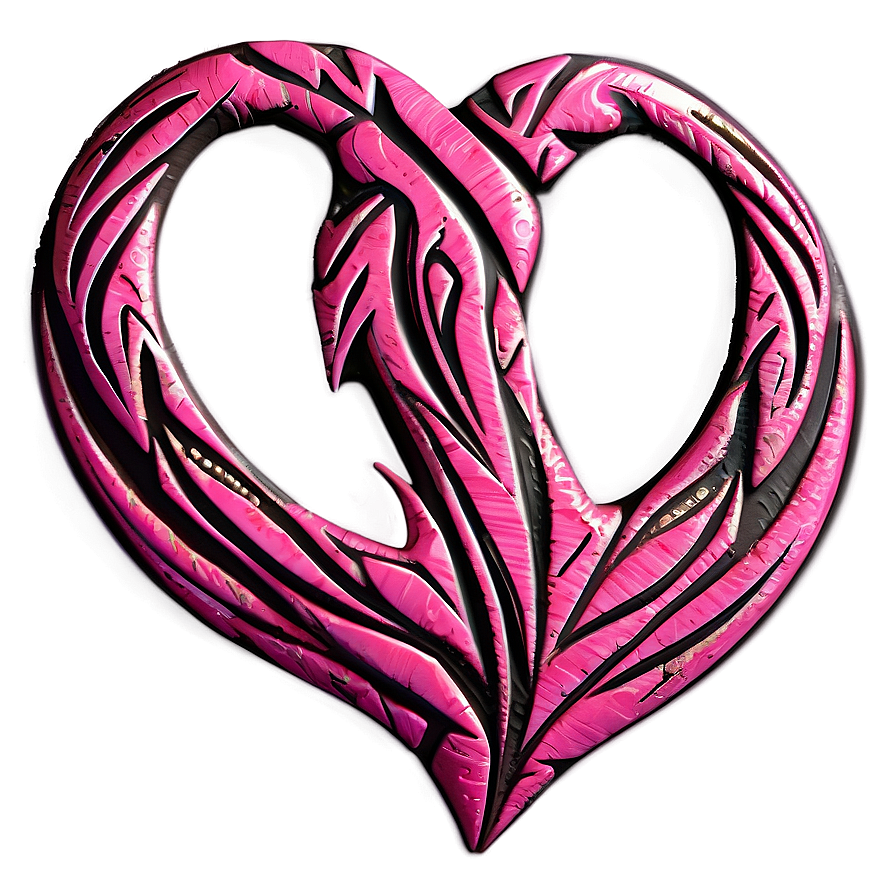 Tribal Pink Heart Png Ejn4