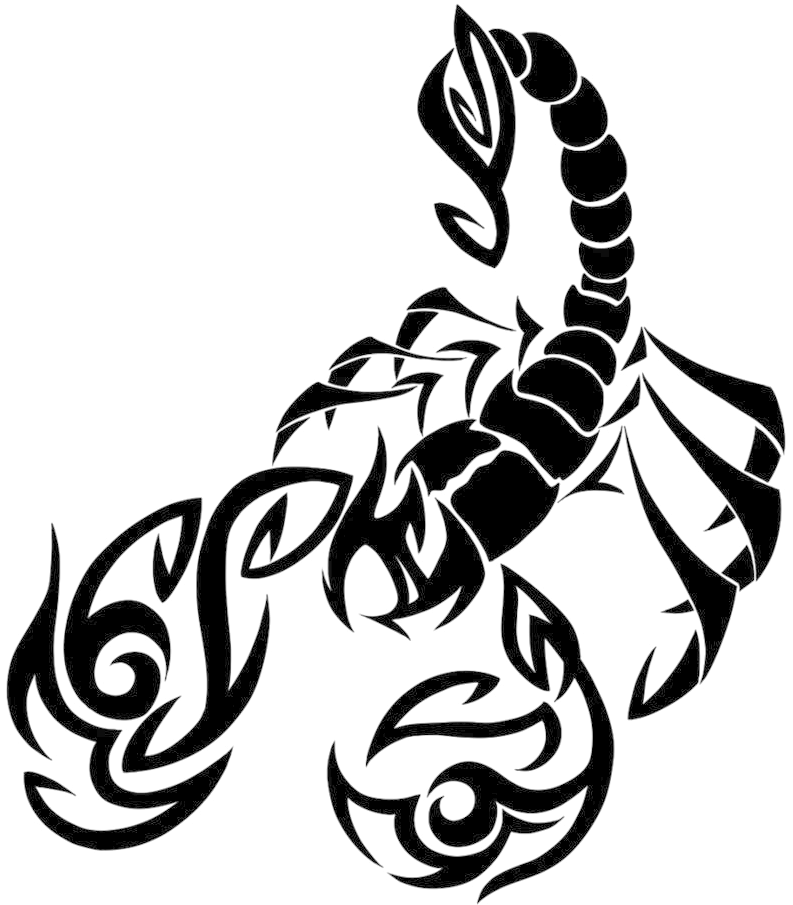 Tribal Scorpio Zodiac Sign