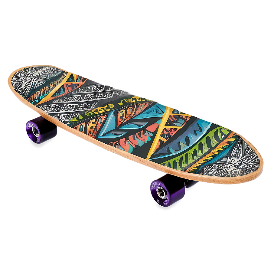 Tribal Skateboard Deck Visual Png Fhp5