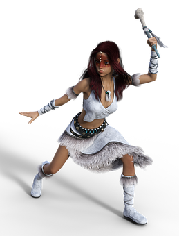 Tribal_ Warrior_ Woman_ Animation