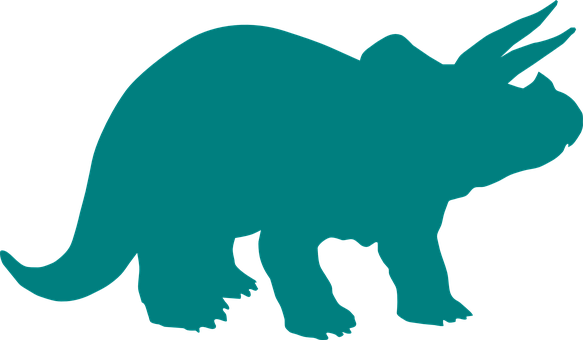 Triceratops Silhouette Graphic