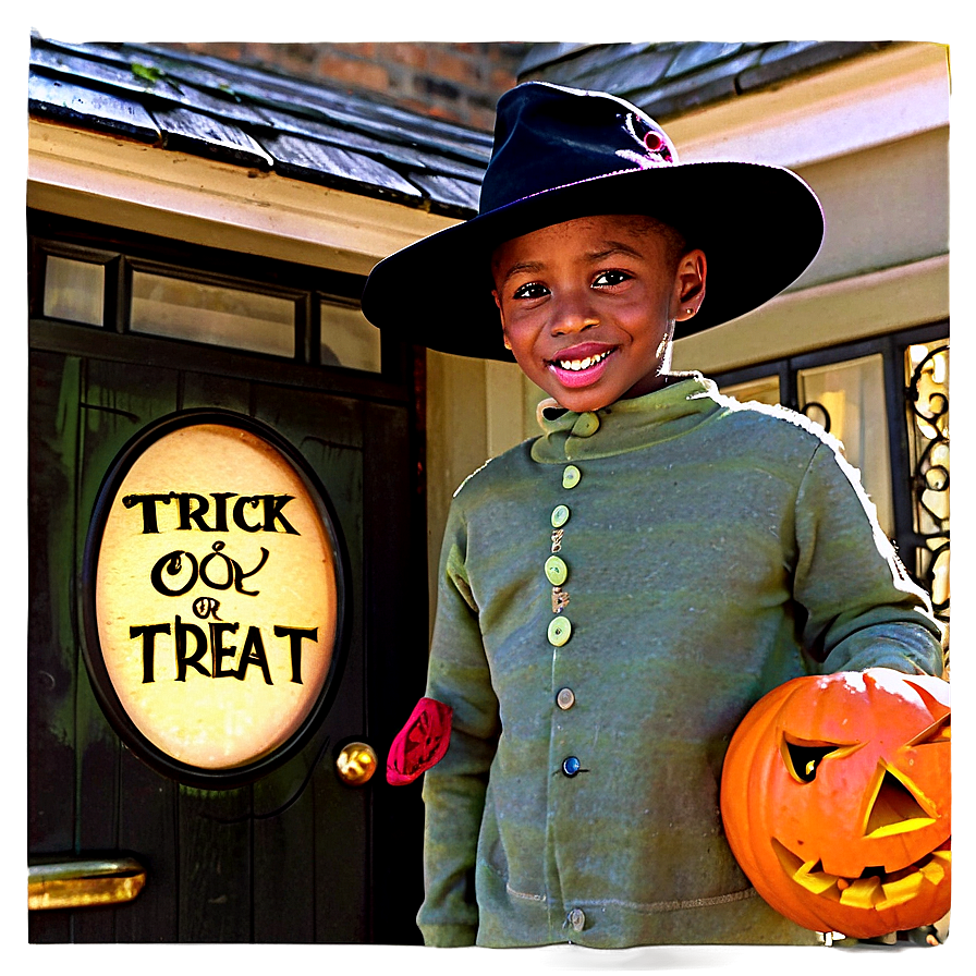 Trick Or Treat Doorstep Surprise Png Lmx58