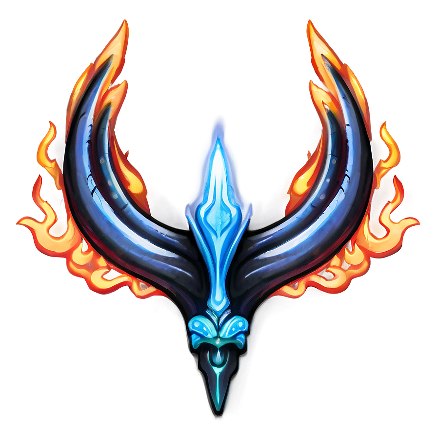 Trident With Flames Png 05252024