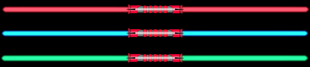 Triple Lightsabers Color Variants