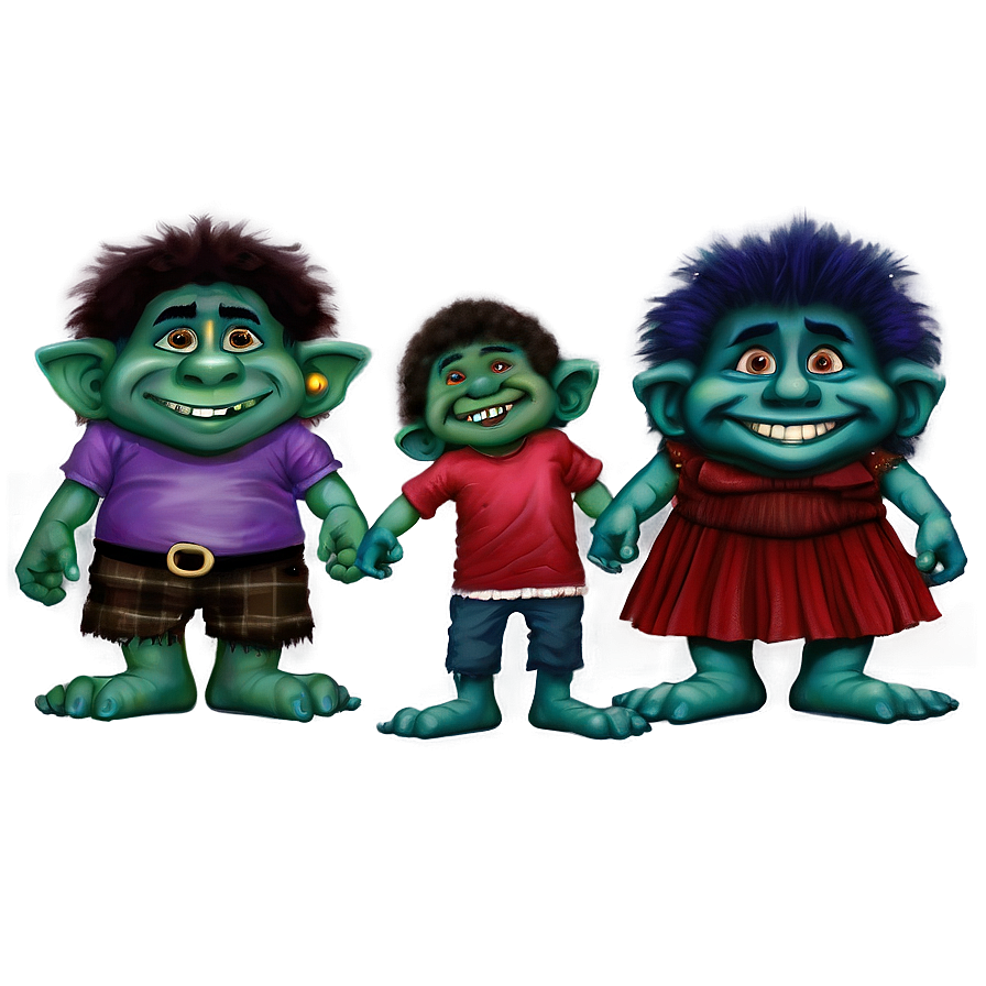 Troll Family Portrait Png Mqi81