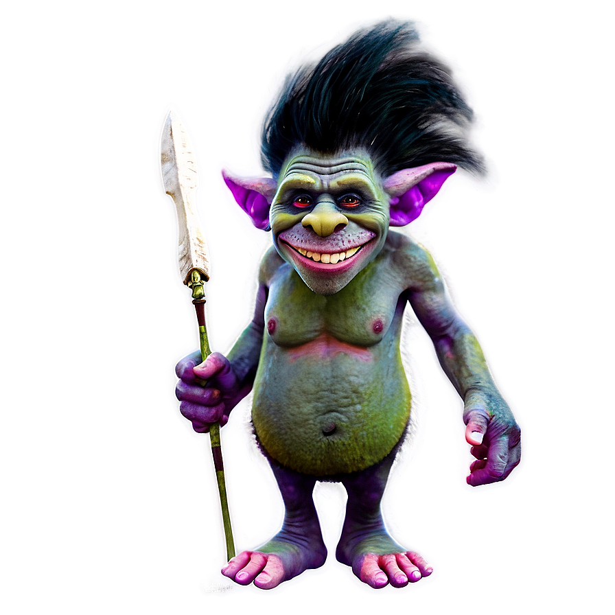 Troll With Club Png 05232024