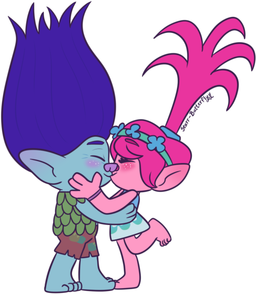 Trolls Branchand Poppy Cheek Kiss