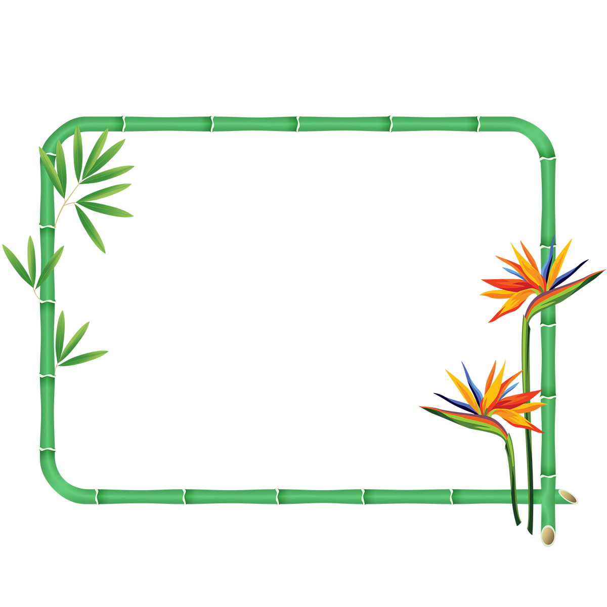 Tropical Bamboo Frame