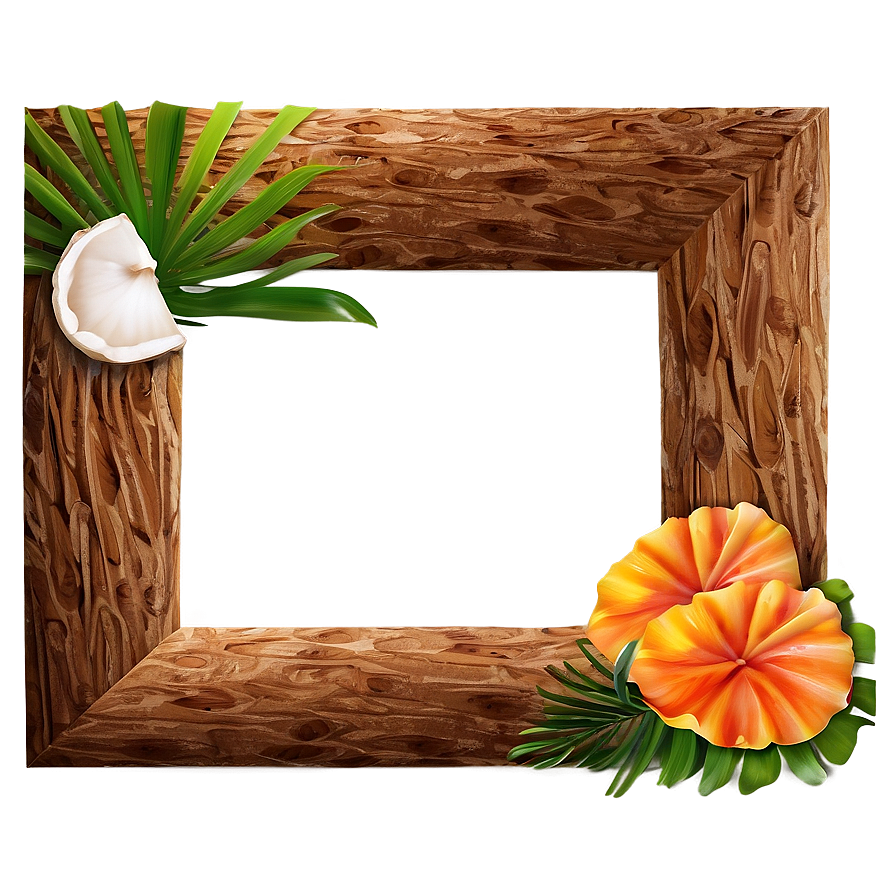 Tropical Beach Frame Png Qhq