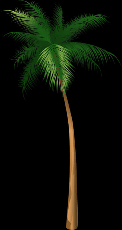 Tropical Coconut Tree Vector