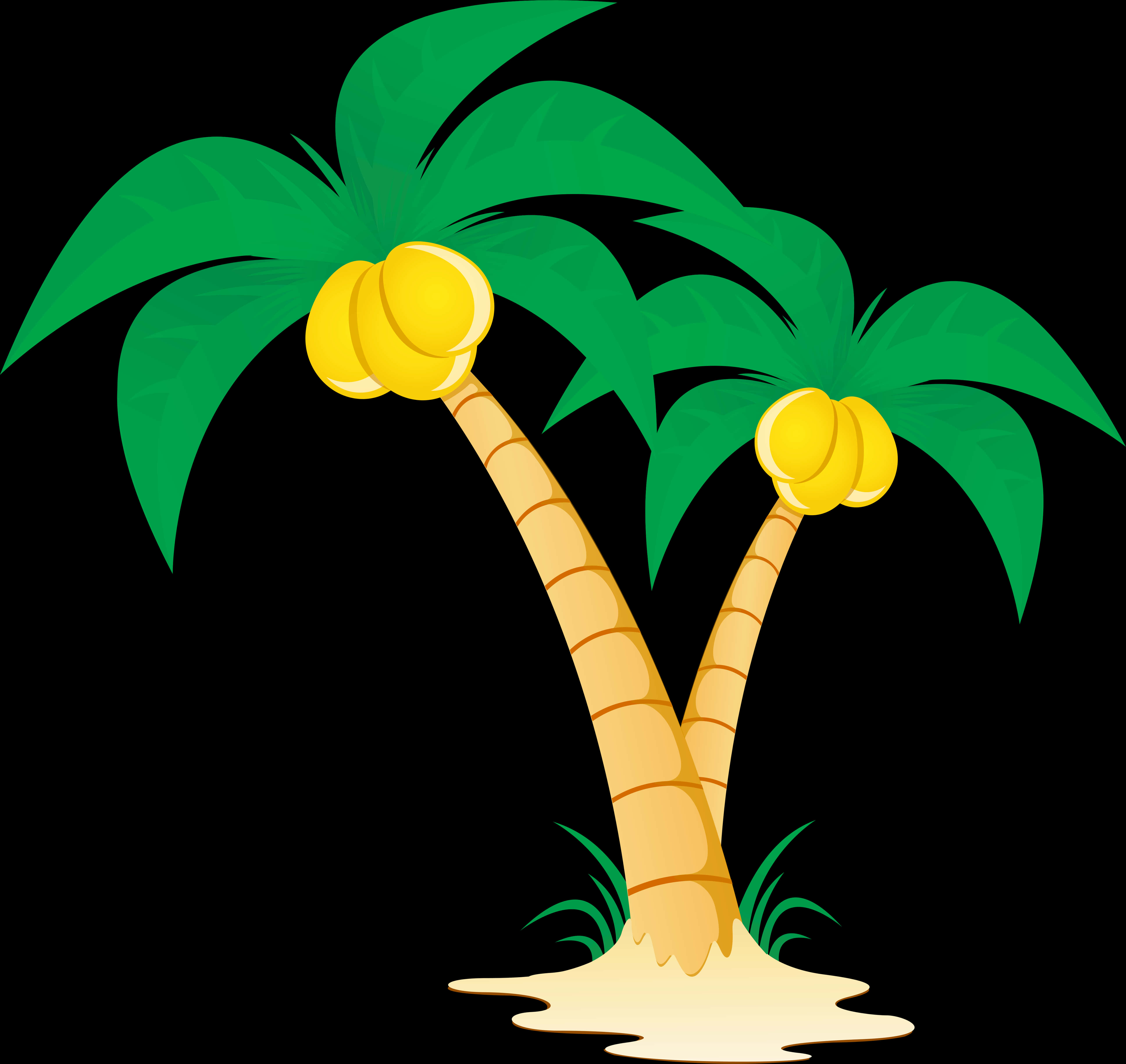 Tropical_ Coconut_ Trees_ Vector