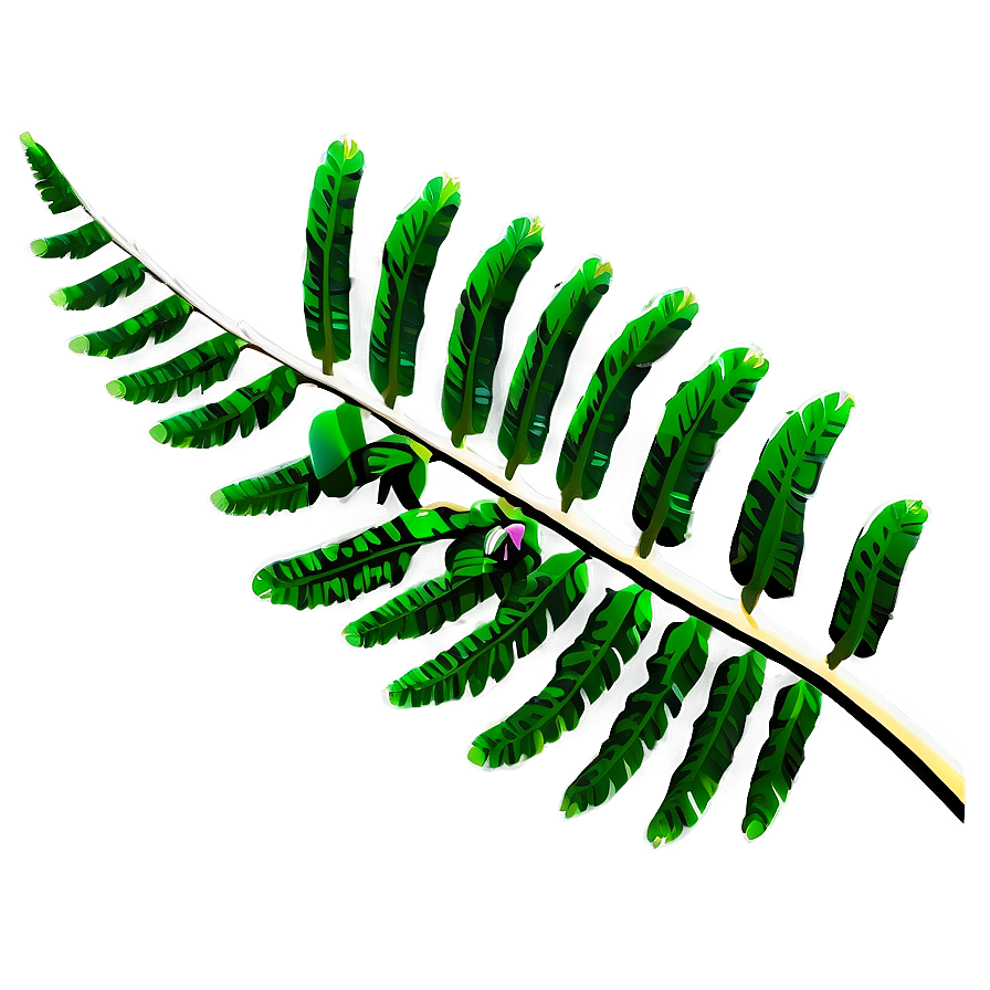 Tropical Fern Leaf Icon Png 53