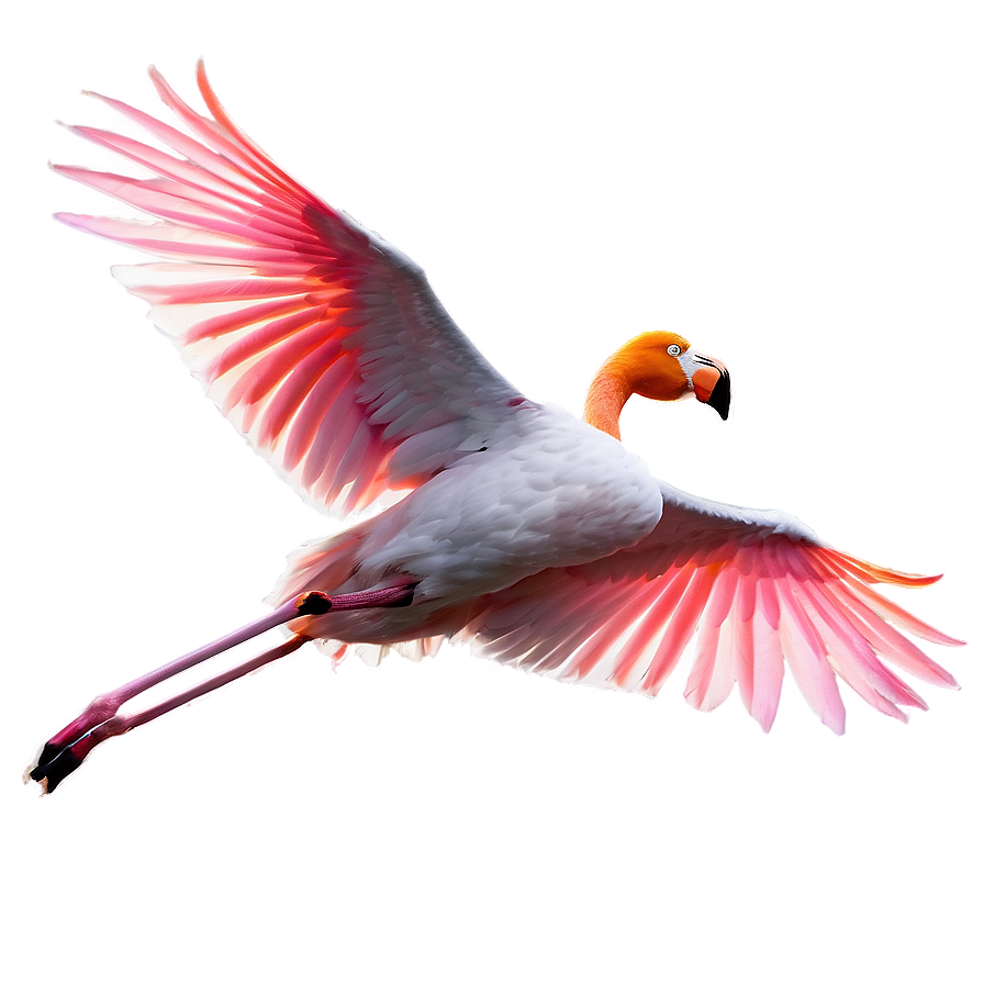 Tropical Flamingo In Flight Png Tod