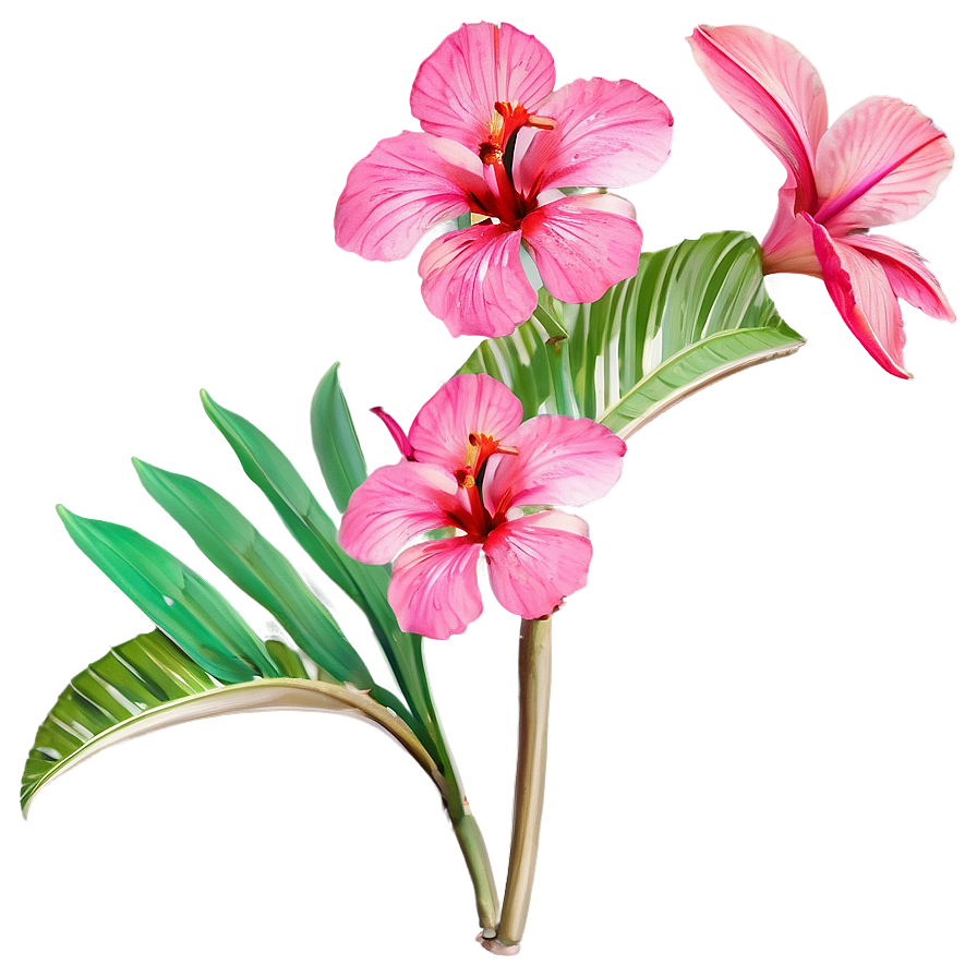 Tropical Flower Stem Png Buw