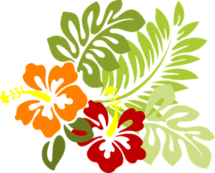 Tropical_ Flowers_ Vector_ Illustration