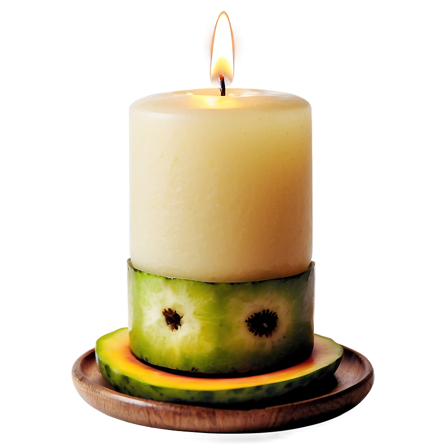 Tropical Fruit Candle Png 2