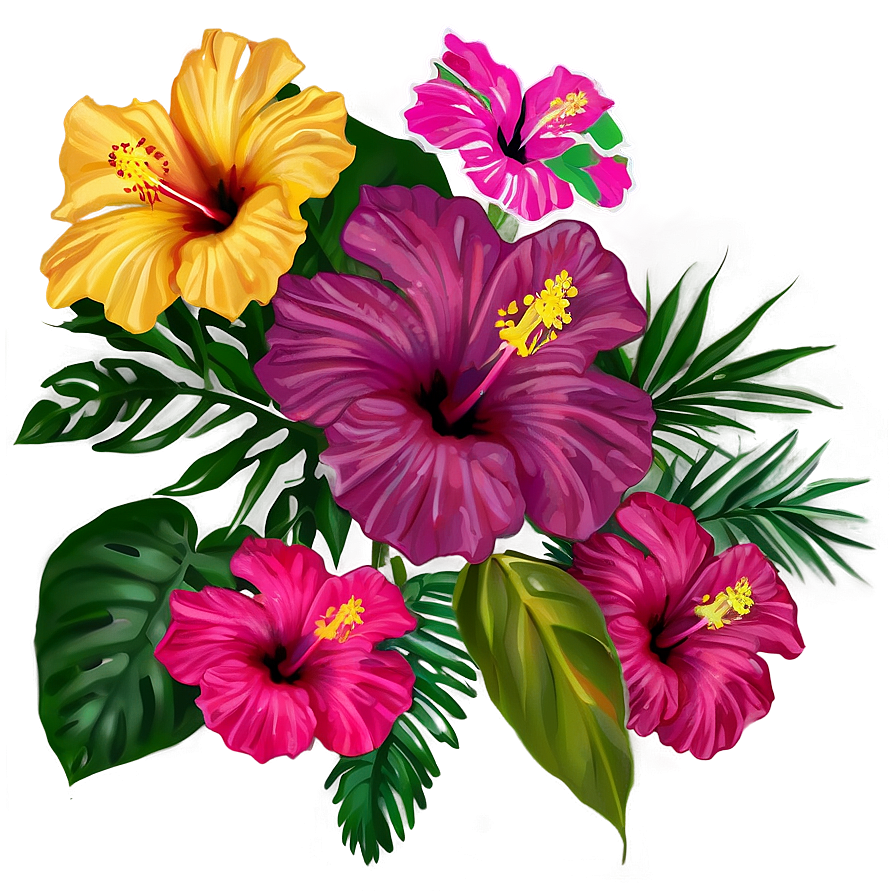 Tropical Hibiscus Png 4