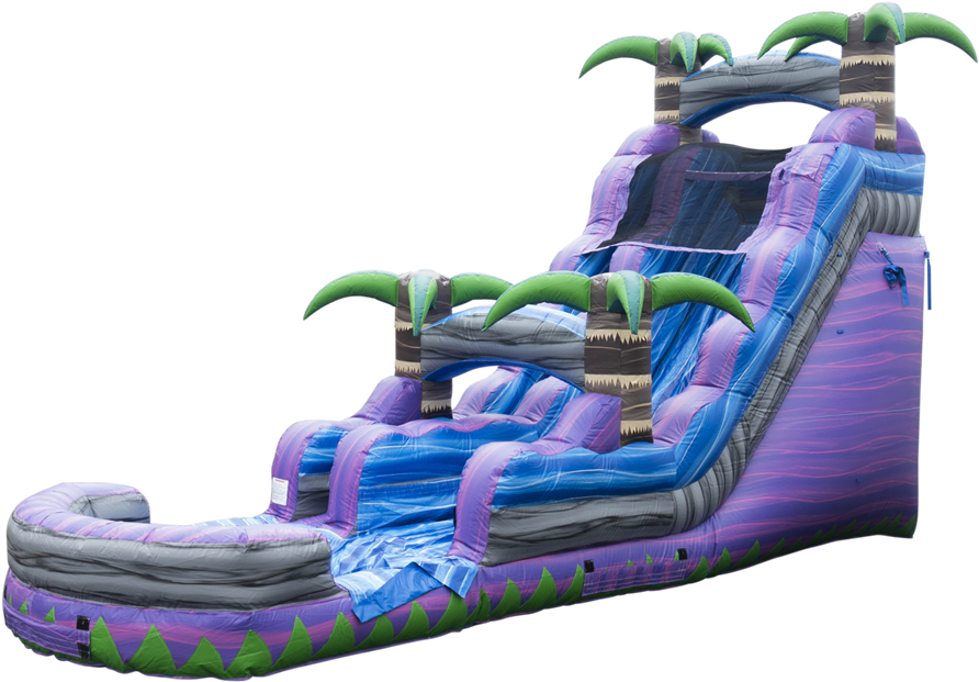 Tropical Inflatable Water Slide